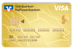 Motiv "Naturlieb" VISA Visa Karte, Motiv "Gold"